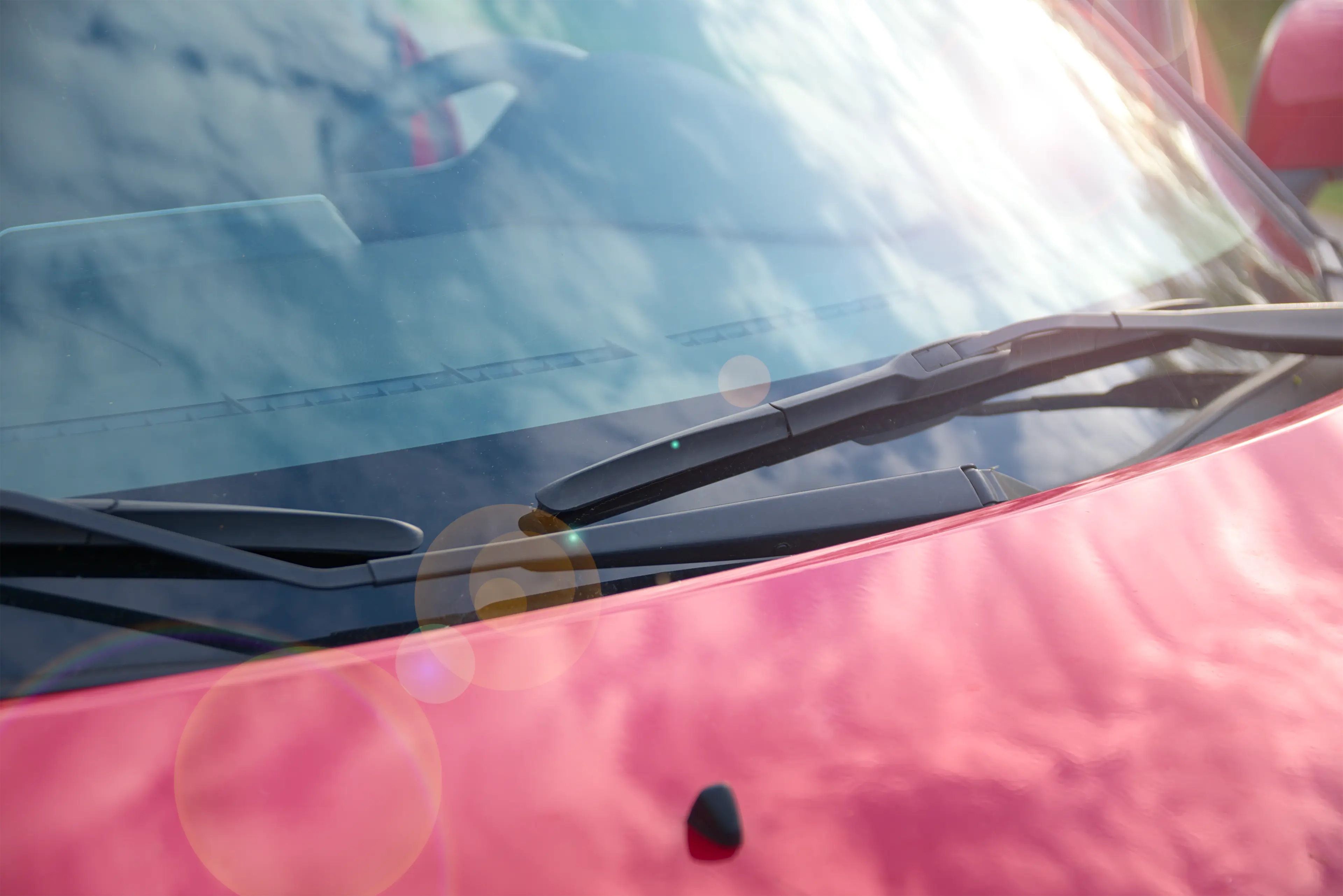 油膜・水アカのないきれいなフロントガラス