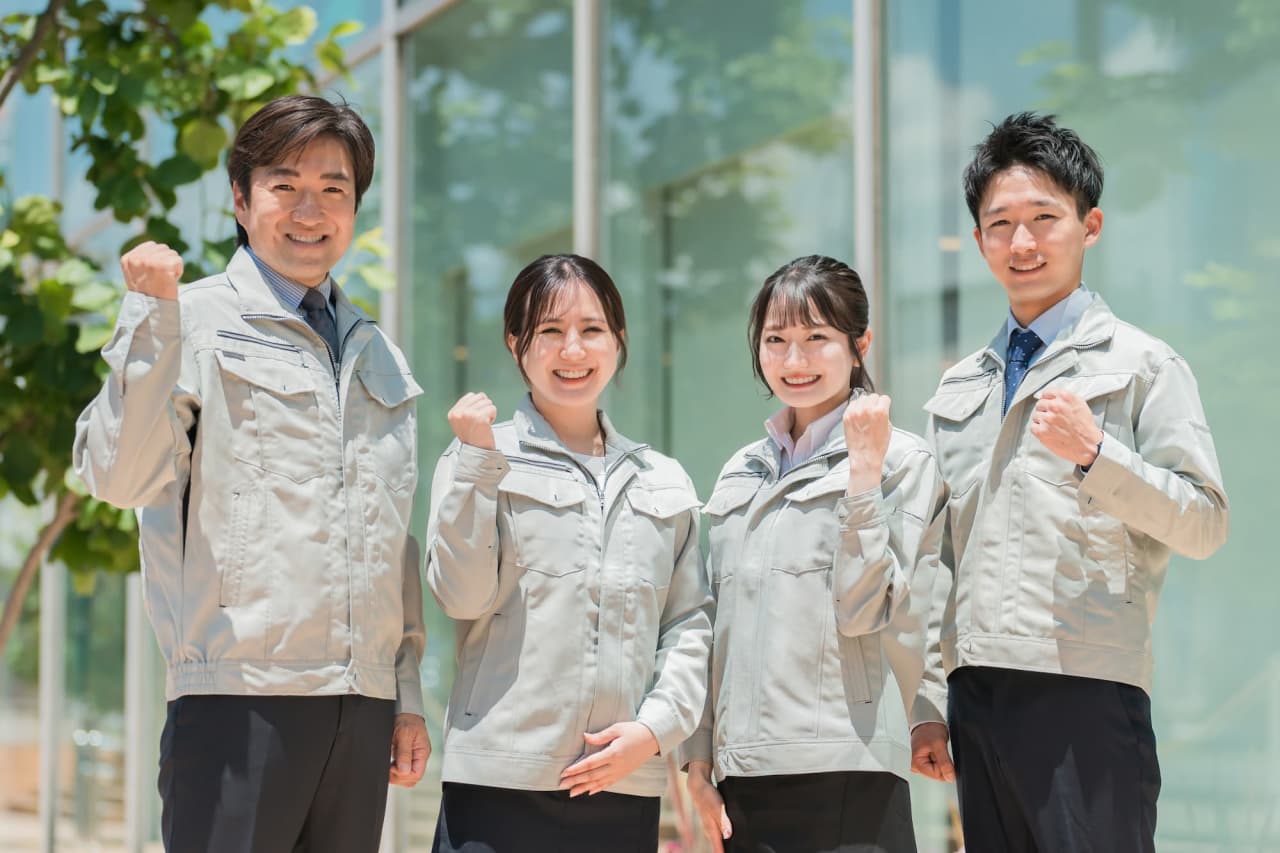 男女4人の従業員イメージ